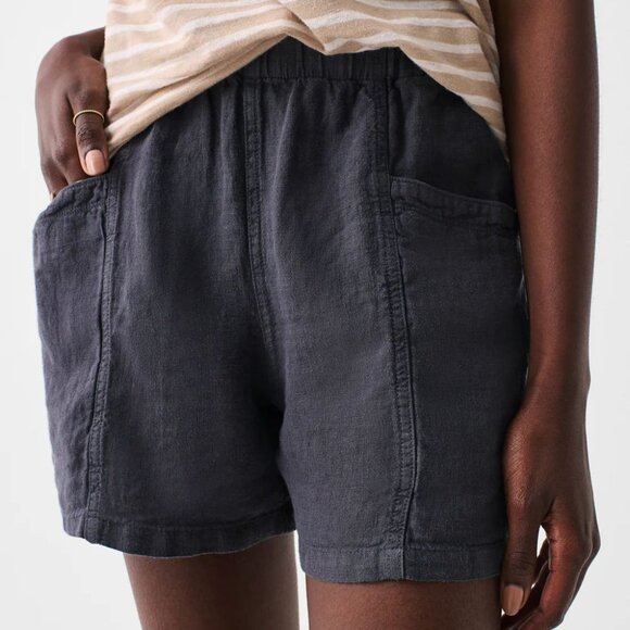 Faherty - Lighthouse Linen Short - Washed Black - Small - Picture 1 of 8